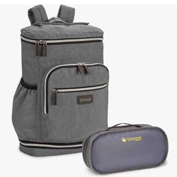 Biaggi | Other | Gray Biaggi Backpack That Can Be Collapsed And Stored ...